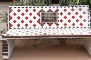 Polished RCC Garden Bench, Shape : Rectangular