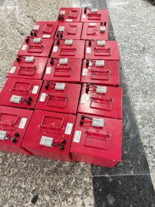 Solar Lithium Ion Battery, Color : Red