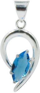 Silver Topaz Pendant 0-15mm, 17x31mm