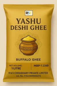 Premium Buffalo Desi Ghee (100% Pure) for Cooking, Worship