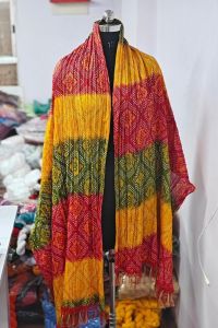 Roto silk crush Fancy Sherwani Dupatta, Color : Multi & plain