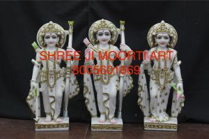 Carved RAM Darbar Marble Statue