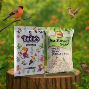 Birdie'S Safflower Seeds and Mix Bird Millet Combo