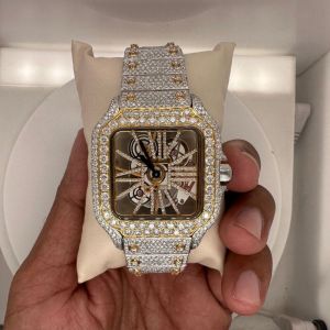 Vvs Clarity Diamond Moissanite Watch Luxury, Color : Ef