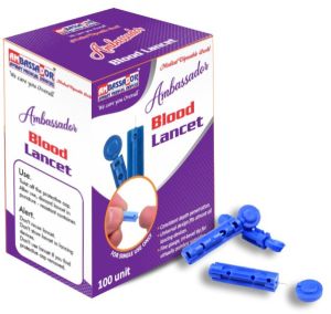 Blood Lancets, Shape : Round, Packaging Size : 100 Pcs/box