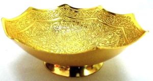 Golden Handmade Brass Bowl Set- 2 Pieces Premium Gift