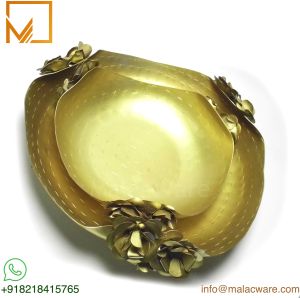 Set OF 2 Brass Designer Urli Bowls