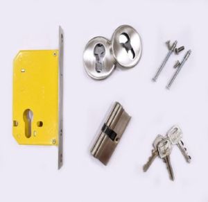 Polished Stainless Steel Pin Cylindrical Dead Lock, Color : Silver