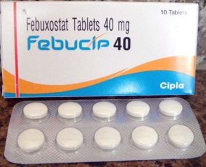 Febucip-40 Febucip 40mg Febuxostat Tablets, Packaging Type : Alu Alu