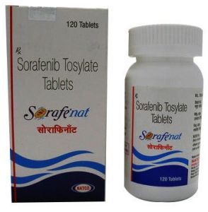 Sorafenat 200mg Tablets, Packaging Size : 120Tablets