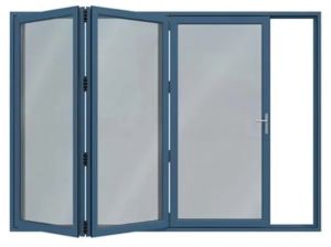 Polished UPVC System bi-fold Windows, Color : Grey for Home, Office