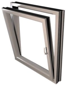 Polished UPVC Tilt-turn Windows, Color : Silver