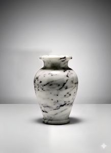 Premium Marble Flower Vase with Mirror Finish | Handcrafted Home Décor Vase