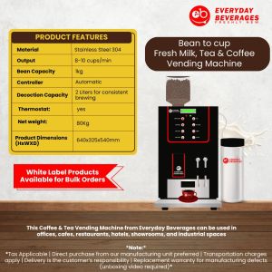 Fresh Milk Tea & Coffee Vending Machine