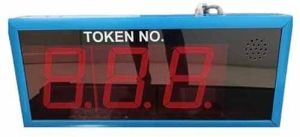 Plastic Advanced Token Display System for Queue Management