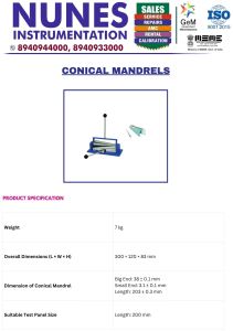 Automatic Conical Mandrels, Power Source : Battery for Industrial Use