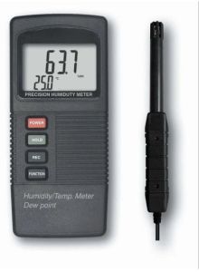 Automatic Plastic Humidity/temperature Meter, Color : Grey