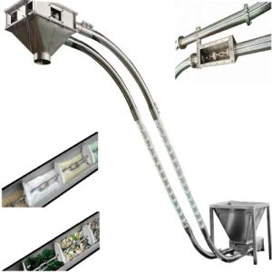 Polished Stainless Steel Motor Tubular Drag Chain Conveyor