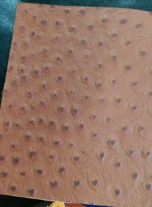 Ostritch Print Genuine Leather