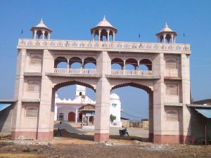 Polished Designer Dholpur Sandstone Gate, Color : Pink