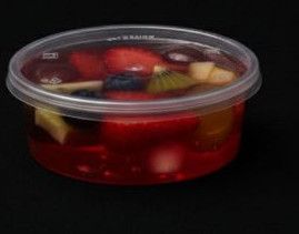 250 Ml Plastic Food Container - Round(Flat)