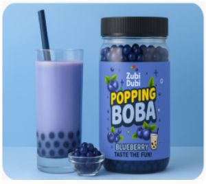 Popping Boba Blue Berry, Purity : 100% for Ready-to-Drink