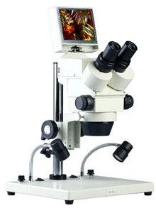 Digital LCD Stereozoom Microscope