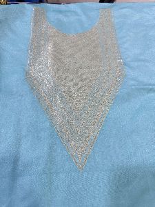 Sky Blue Ladies Silk Suit