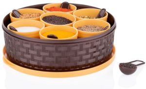 Round Masala Box Medium for Storage Spices
