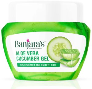 Aloe Vera Cucumber Gel, Color : Green for Skin Care