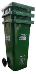 120 Litre Wheeled Garbage Dustbin And Trash Can