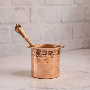 Copper Panchapatra for Rituals, Daily Prayers