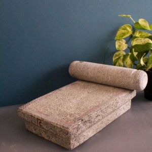 Stone Handcrafted Sil Batta- Ammikal, Color : Grey