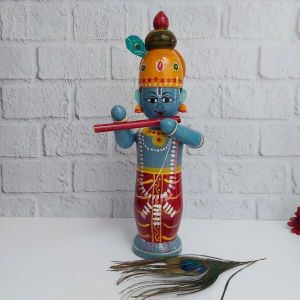 Krishna Idol with Flute, Color : Vibrant, Weight : Lightweight