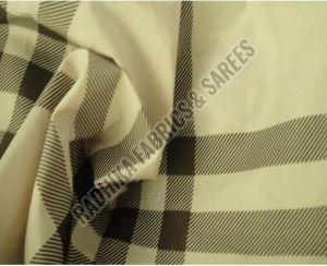 Check Print Polyester Fabric, For Clothing
