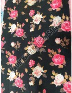 Floral Print Polyester Fabric, For Clothing
