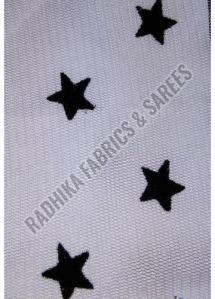 Star Print Mesh Fabric, For Garments, Feature : Impeccable Finish