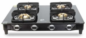 4 Burner Glass Top Gas Stove for Cooking