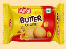 Crispy Amal Butter Cookies, Shape : Round, Packaging Type : Packet