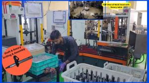 Induction Based Rotor Shaft Inserting Machine