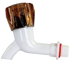 Plastic Crystal Bib Cock Short Body for Household Industrial