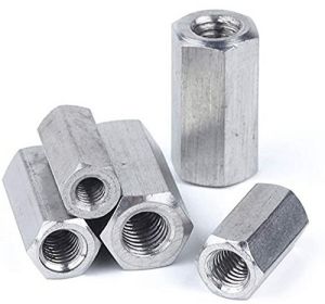 Iron Fine Coupling Nut, Color : Silver Standard