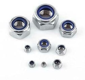 Steel Nylock Nuts, Color : Silver Standard for Industrial