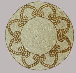 Beaded Placemats Classic for Dining Table Decor Enhancement