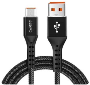 Riviera Dt-52 100w Metal Fishnet Fast Charging Data Cable