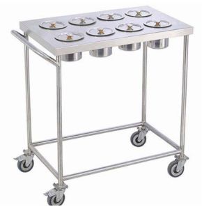 Stainless Steel Masala Trolley, Color : Silver