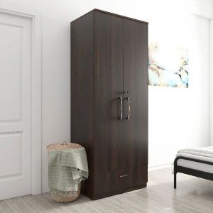 Engineered Wood Amari 2 Door 2 Drawer Wardrobe, Width : 78 Cm