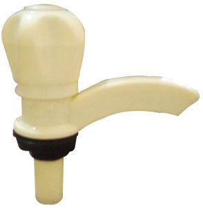 Polished Pillar Cock 15mm To 20mm Modern