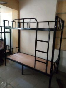 Polished 2 Tyre Mild Steel Bunk Bed, Shape : Rectangular