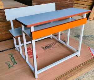 Smooth Solid Hardwood Primary School Wooden Bench